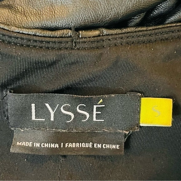 Lysse Faux Leather Hi-Rise Leggings Women Size Small Black - Picture 4 of 12